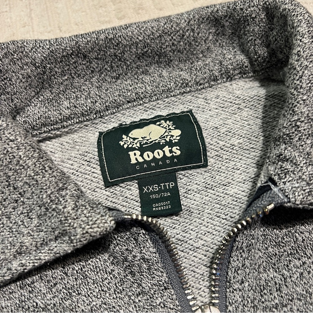 Roots Canada Sweater Quarter Zip Whistler Women’s XXS - Picture 3 of 8